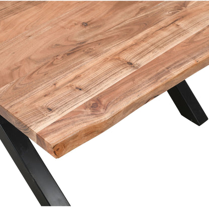Live Edge Collection Large Square Dining Table - Luxe Home Comforts