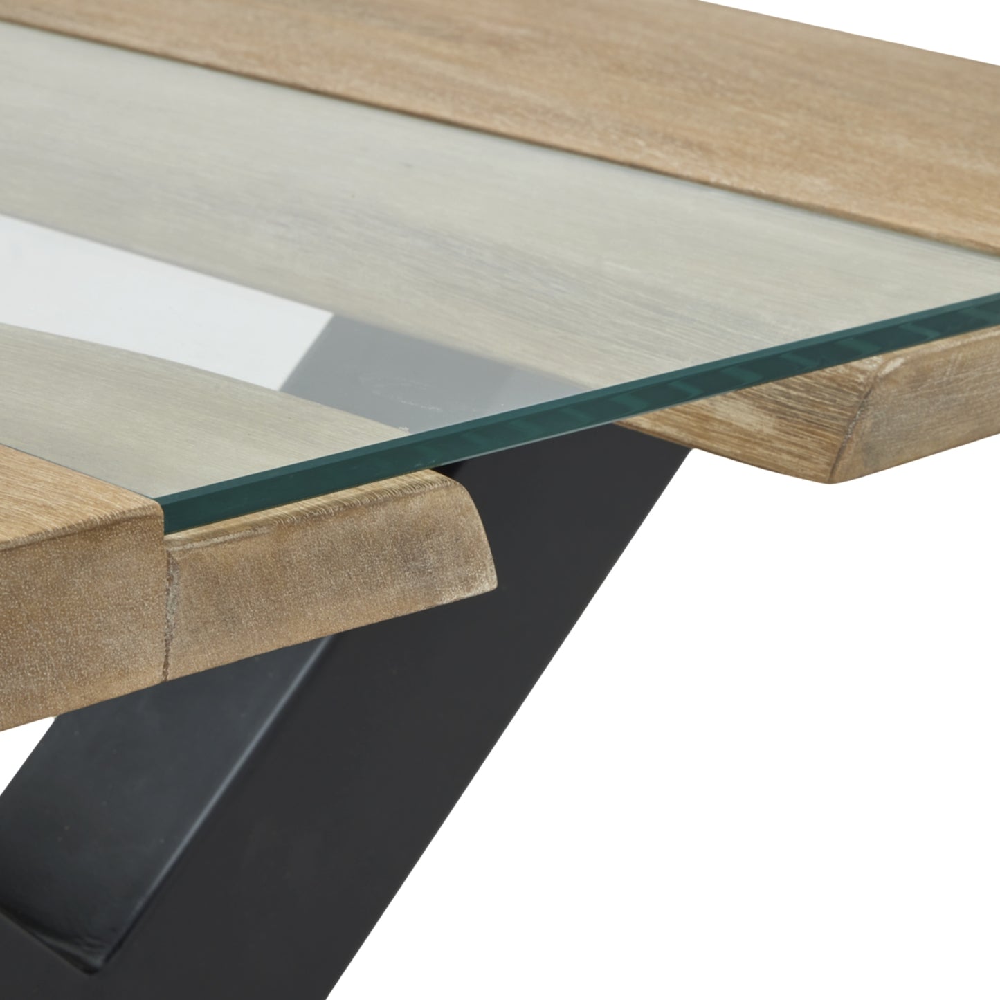 Live Edge Collection Light Acacia River Coffee Table - Luxe Home Comforts