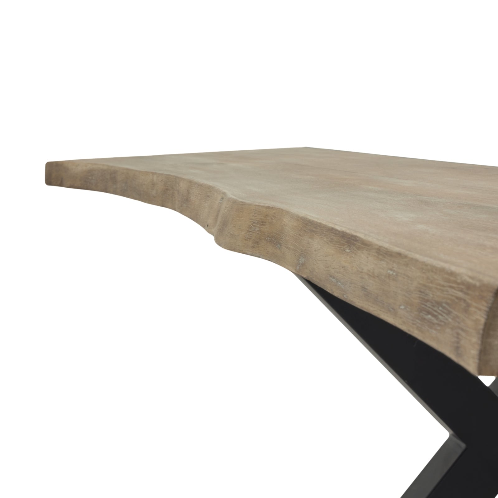 Live Edge Collection Light Acacia River Dining Table - Luxe Home Comforts