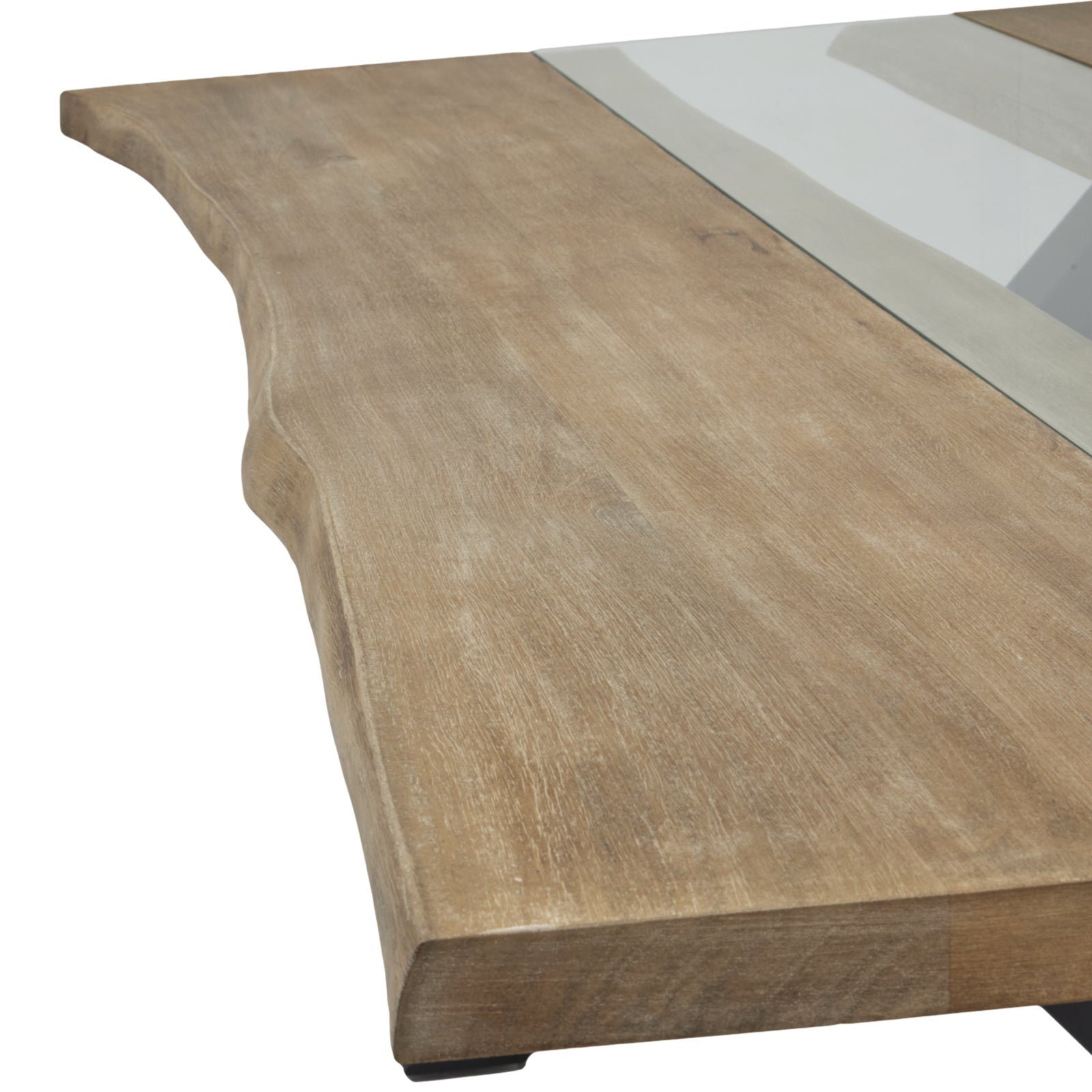 Live Edge Collection Light Acacia River Dining Table - Luxe Home Comforts