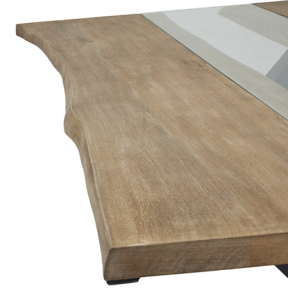 Live Edge Collection Light Acacia River Dining Table - Luxe Home Comforts