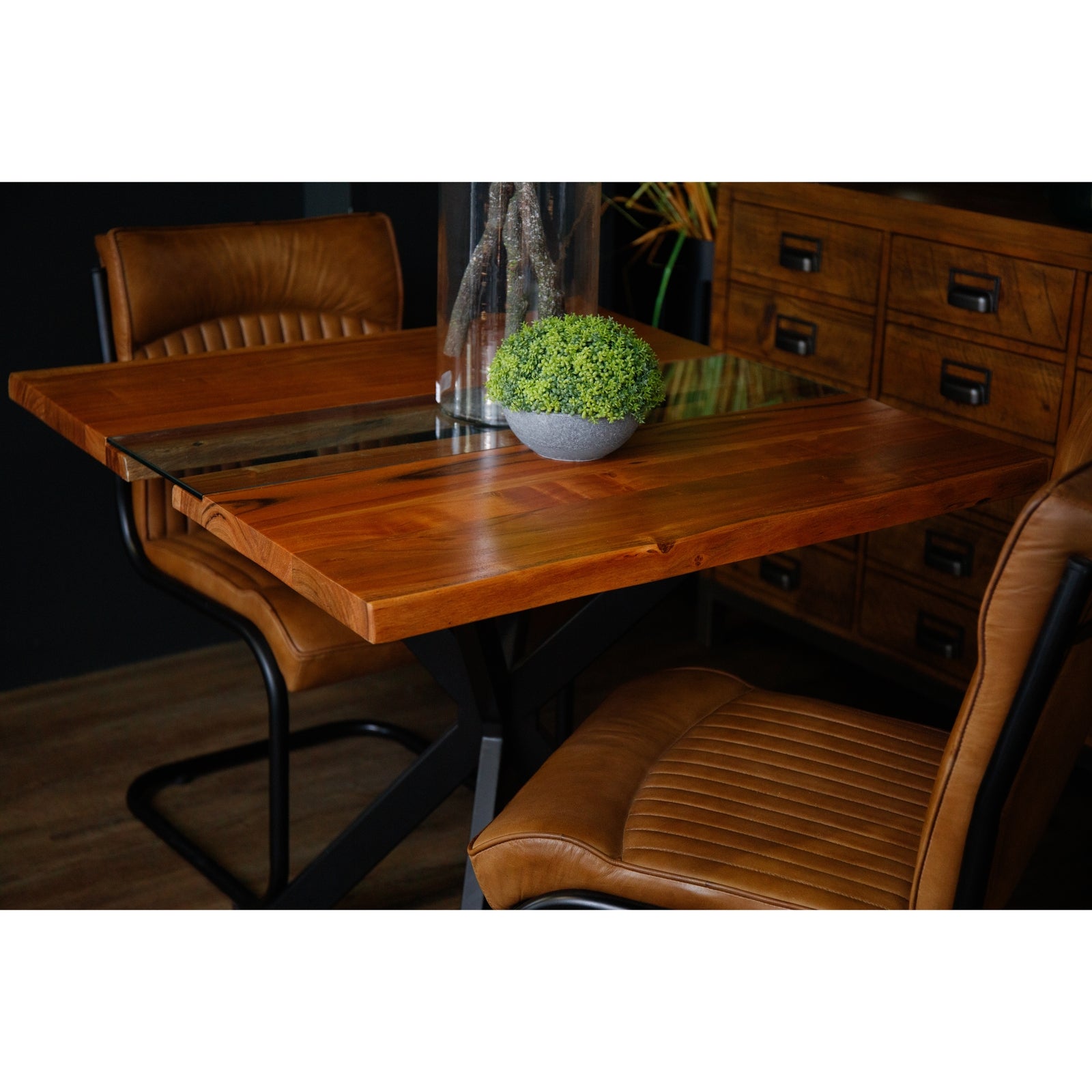 Live Edge Collection Square River Dining Table - Luxe Home Comforts