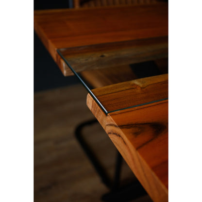 Live Edge Collection Square River Dining Table - Luxe Home Comforts