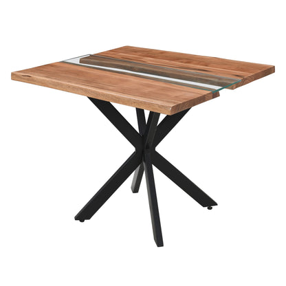 Live Edge Collection Square River Dining Table - Luxe Home Comforts