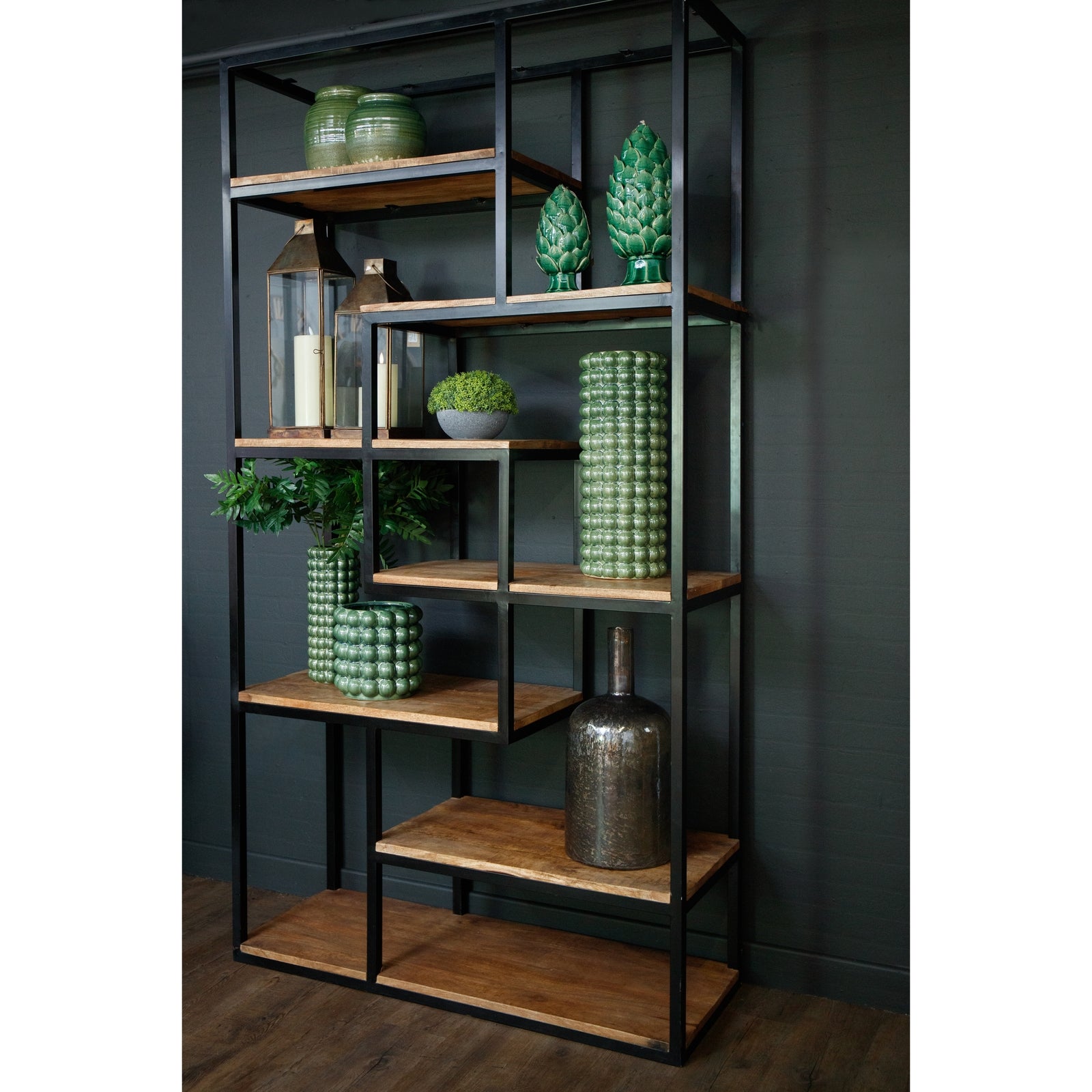 Multi Shelf Industrial Shelf Unit - Luxe Home Comforts