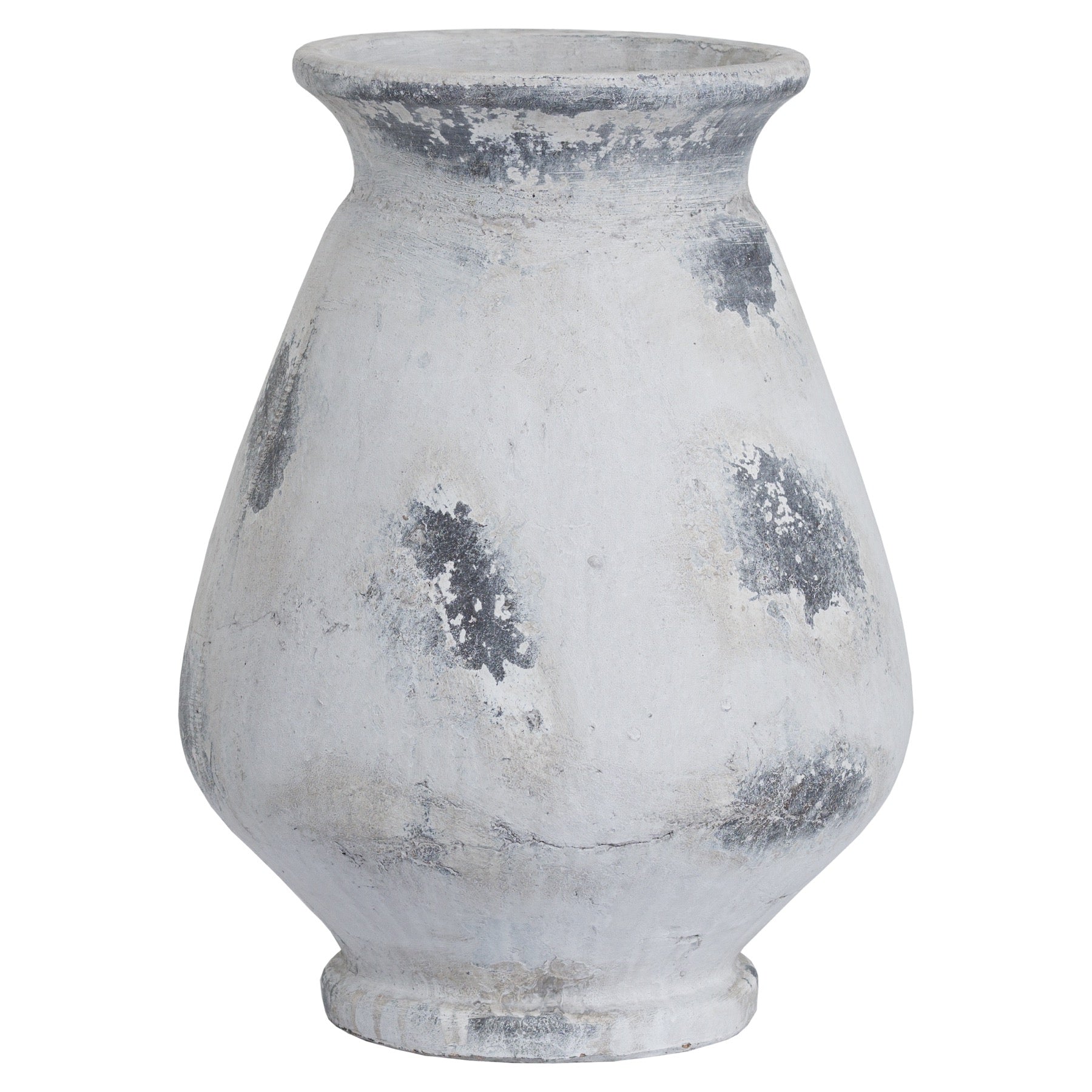 Naxos Large Antique White Vase - Luxe Home Comforts