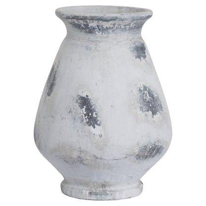 Naxos Large Antique White Vase - Luxe Home Comforts
