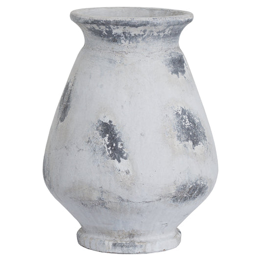 Naxos Large Antique White Vase - Luxe Home Comforts