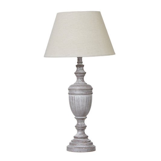 Nola Urn Table Lamp With Linen Shade - Luxe Home Comforts