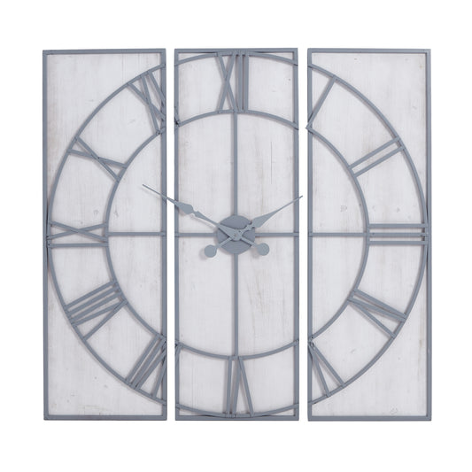 Roza Panelled Wall Clock - Luxe Home Comforts