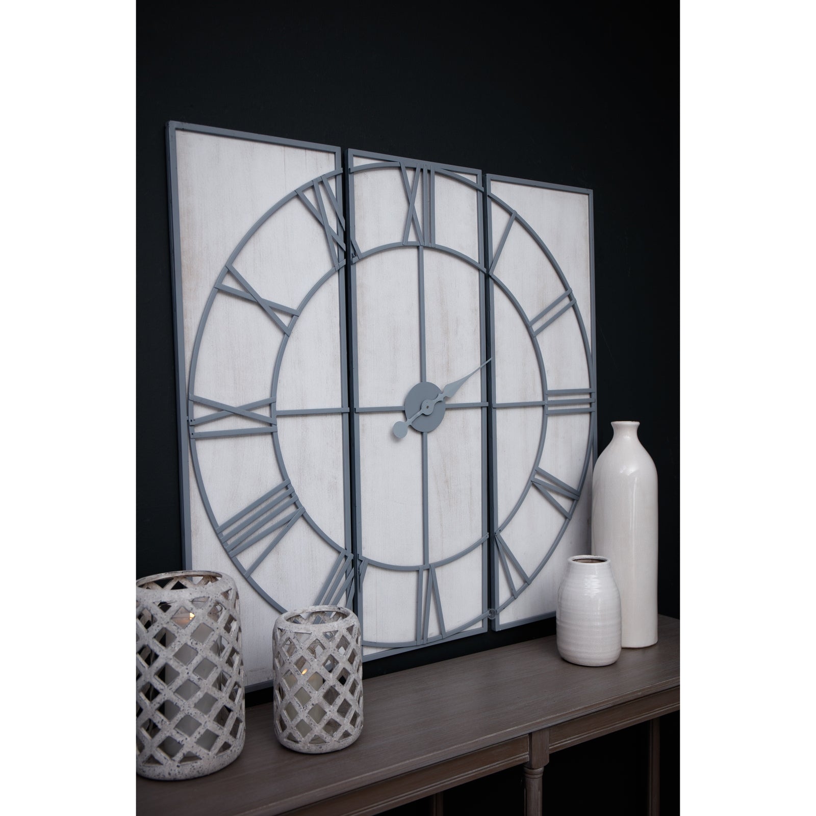 Roza Panelled Wall Clock - Luxe Home Comforts