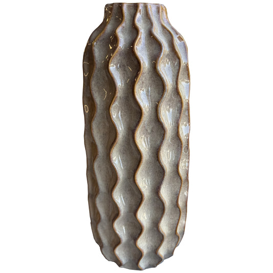 Sabbia Collection Tall Wave Vase - Luxe Home Comforts