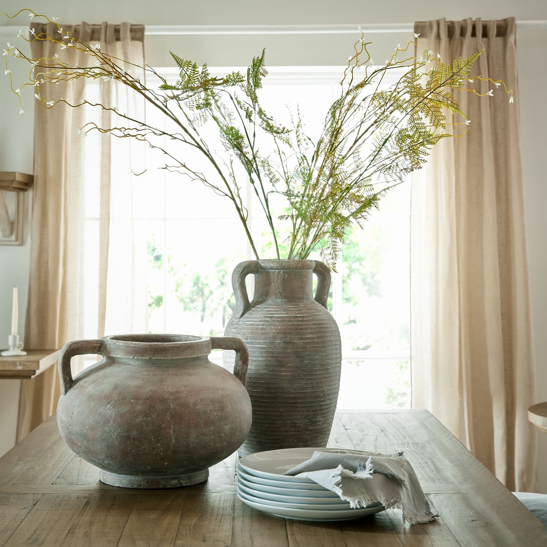 Siena Large Brown Amphora Pot - Luxe Home Comforts