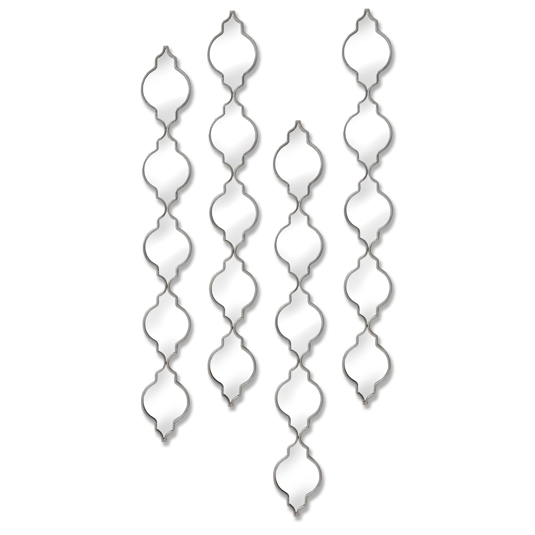 Silver Quarterfoil Decorative Hanging Mirror - Luxe Home Comforts