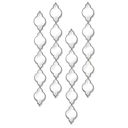 Silver Quarterfoil Decorative Hanging Mirror - Luxe Home Comforts