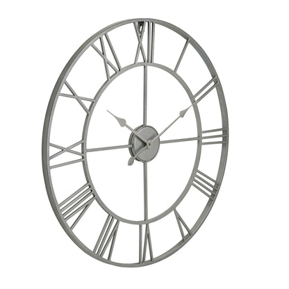 Silver Skeleton Wall Clock - Luxe Home Comforts