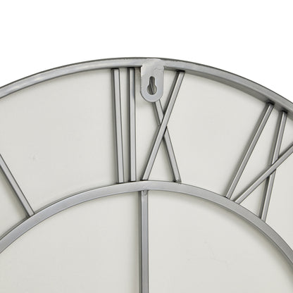Silver Skeleton Wall Clock - Luxe Home Comforts