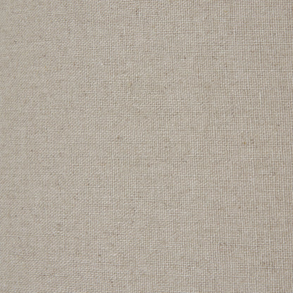 Squat White Beaded Ceramic Lamp With Linen Shade - Luxe Home Comforts