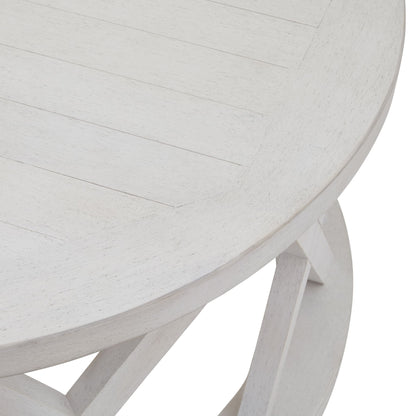 Stamford Plank Collection Round Coffee Table - Luxe Home Comforts