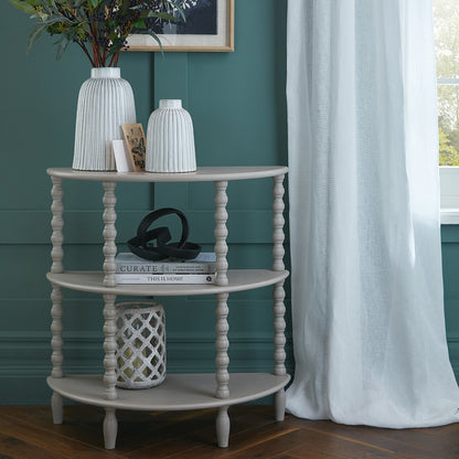 The Camden Collection Half Moon 3 Tier Table - Luxe Home Comforts