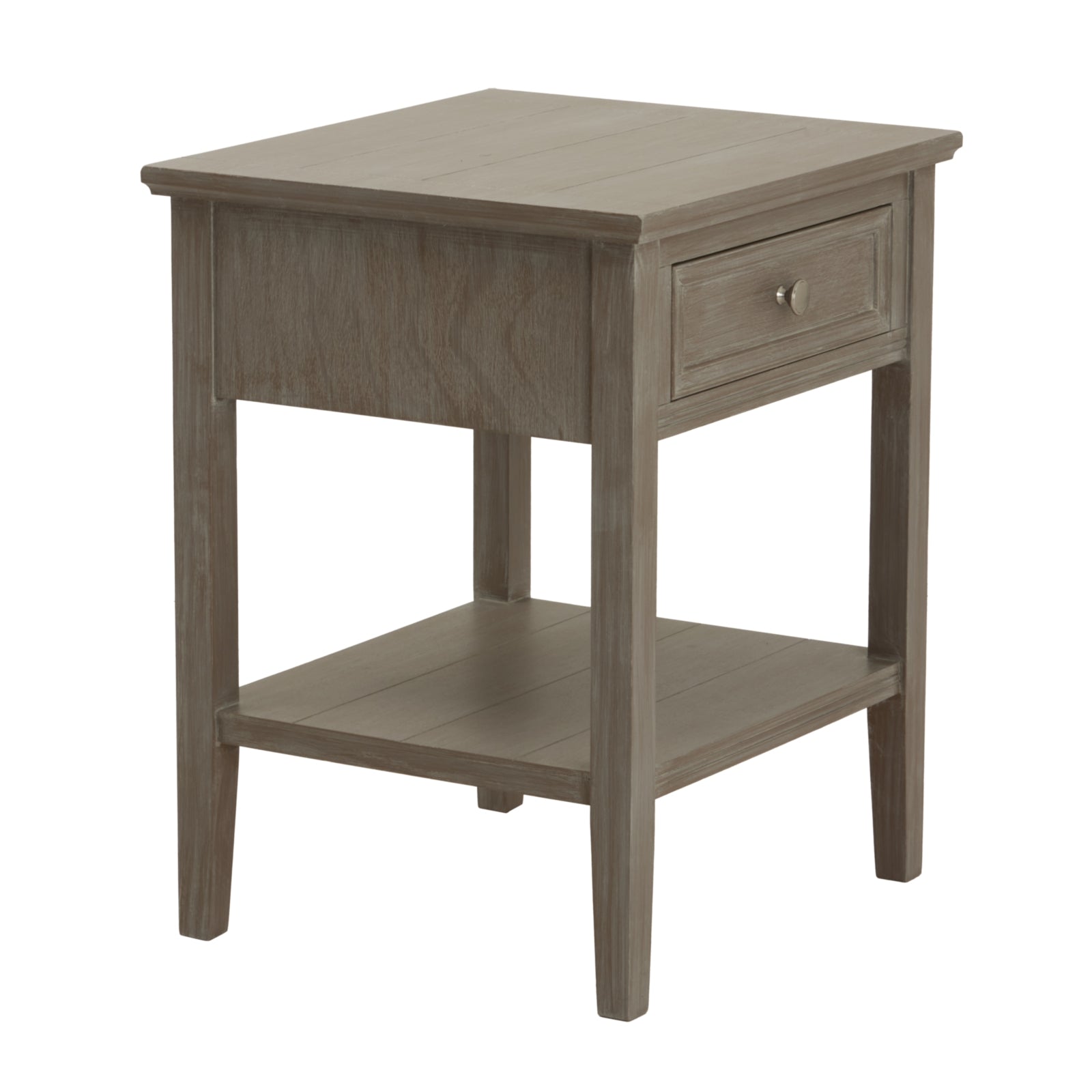 The Serene Collection One Drawer Side Table - Luxe Home Comforts