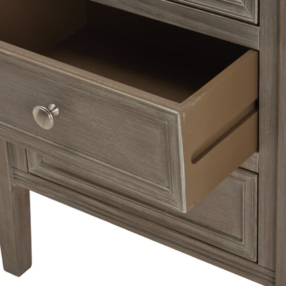 The Serene Collection Three Drawer Bedside Table - Luxe Home Comforts