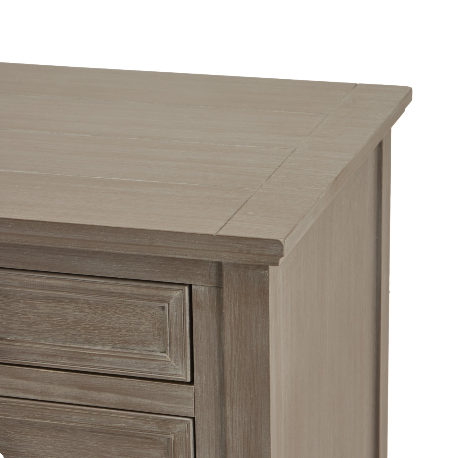 The Serene Collection Three Drawer Bedside Table - Luxe Home Comforts
