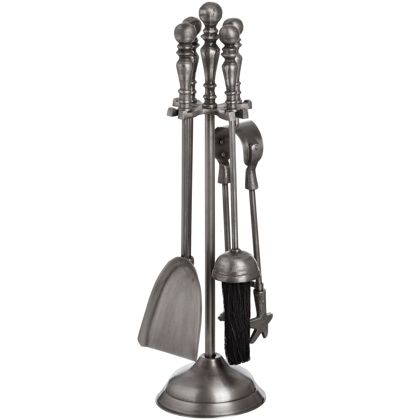 Traditional Companion Set In Antique Pewter - Luxe Home Comforts