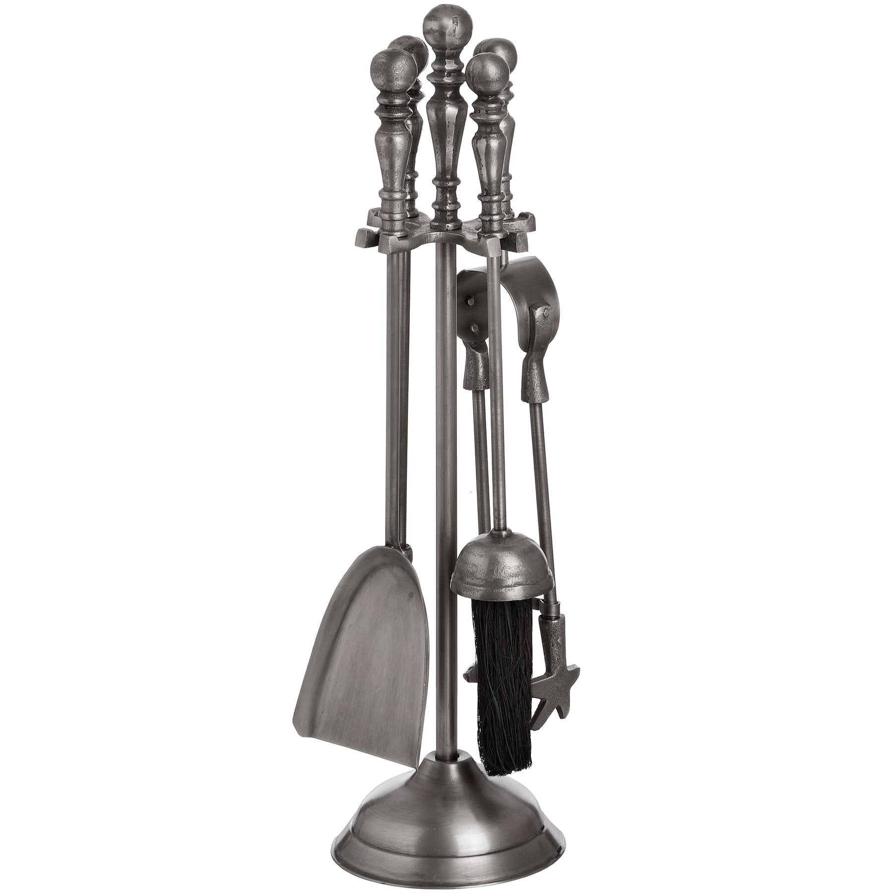 Traditional Companion Set In Antique Pewter - Luxe Home Comforts