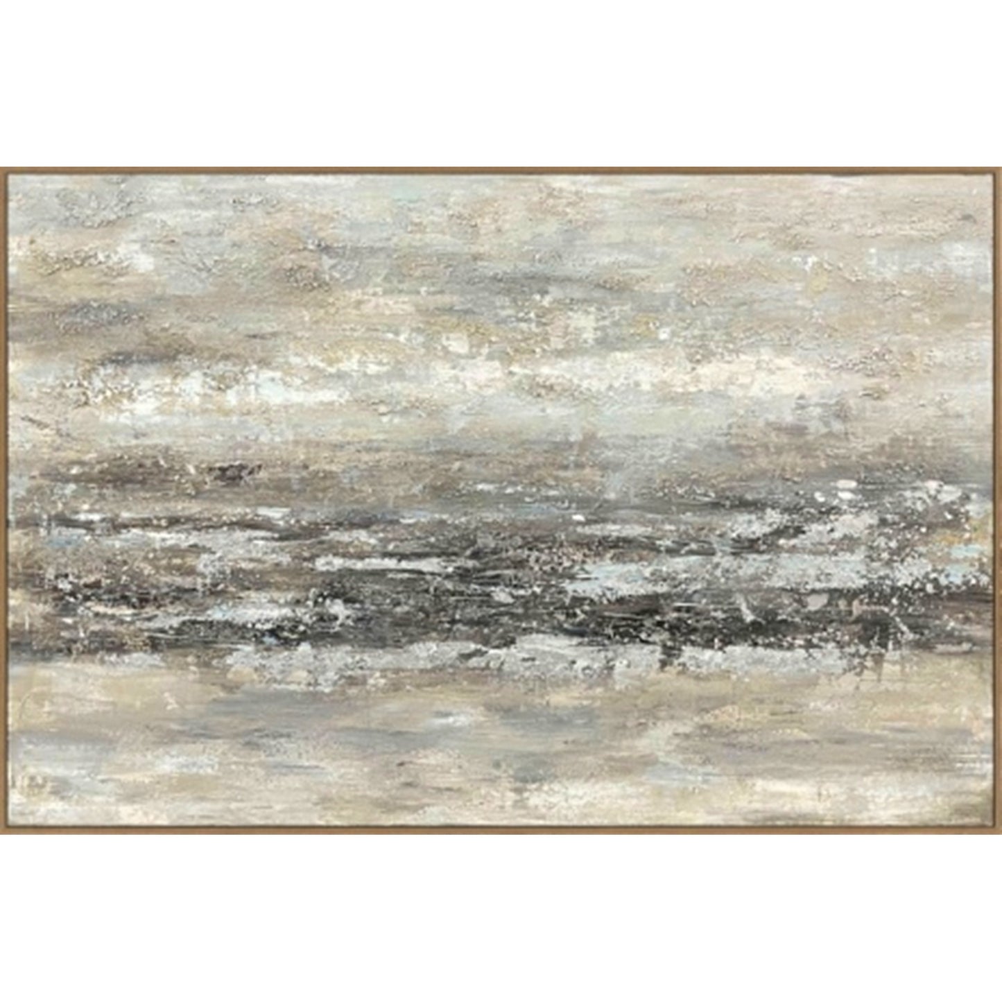 Traverse Hand Painted Canvas In Frame - Luxe Home Comforts