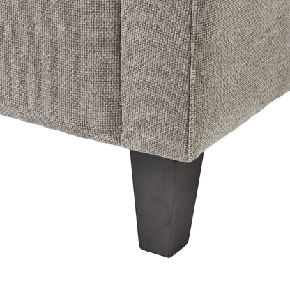 Vesper Taupe Cushion Back Snuggle Chair - Luxe Home Comforts