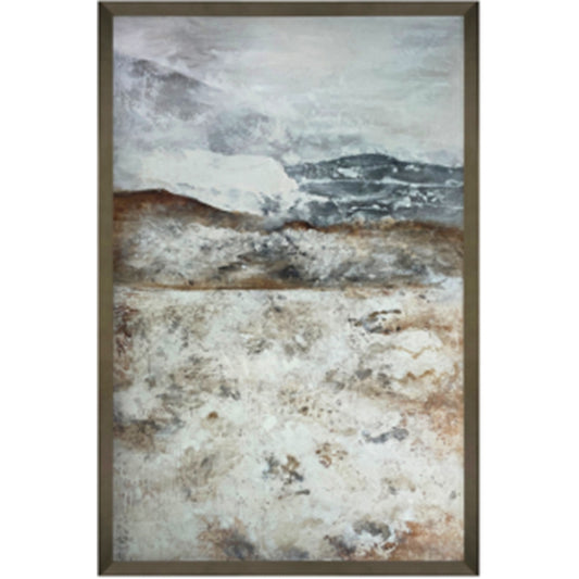 Vista Hand Painted Canvas In Frame - Luxe Home Comforts
