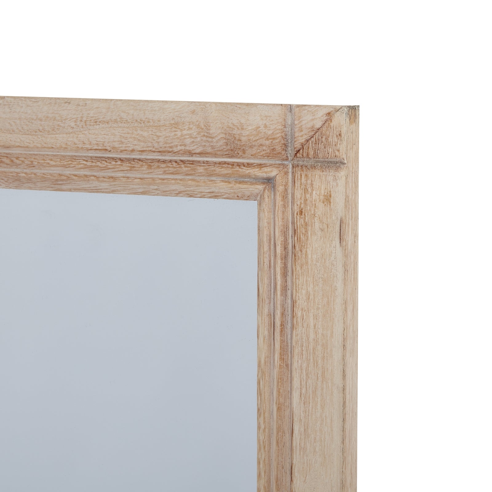 Washed Wood Large Window Mirror - Luxe Home Comforts