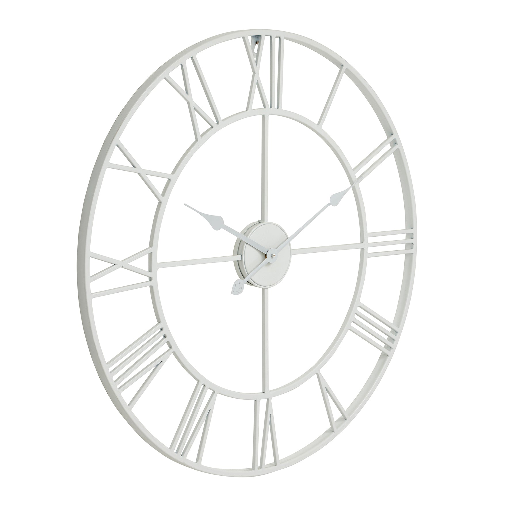 White Skeleton Wall Clock - Luxe Home Comforts