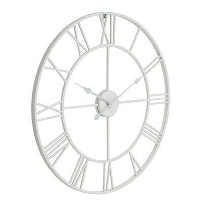 White Skeleton Wall Clock - Luxe Home Comforts
