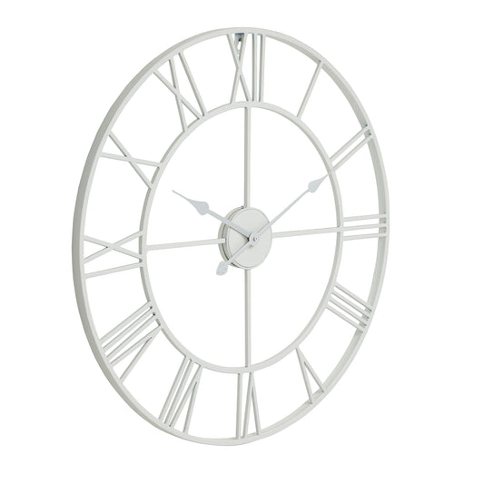 White Skeleton Wall Clock - Luxe Home Comforts