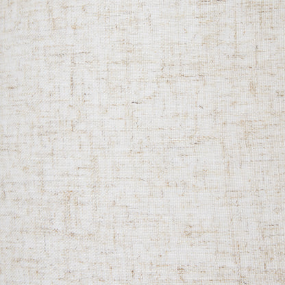 White Wash Bulbous Wicker Table Lamp With Linen Shade - Luxe Home Comforts