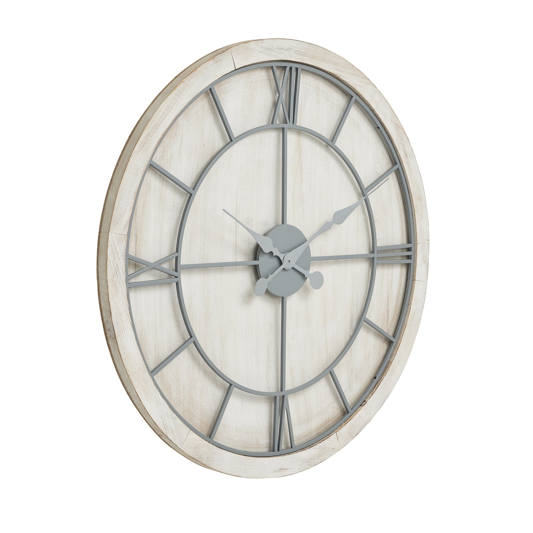 Williston White Large Wall Clock - Luxe Home Comforts