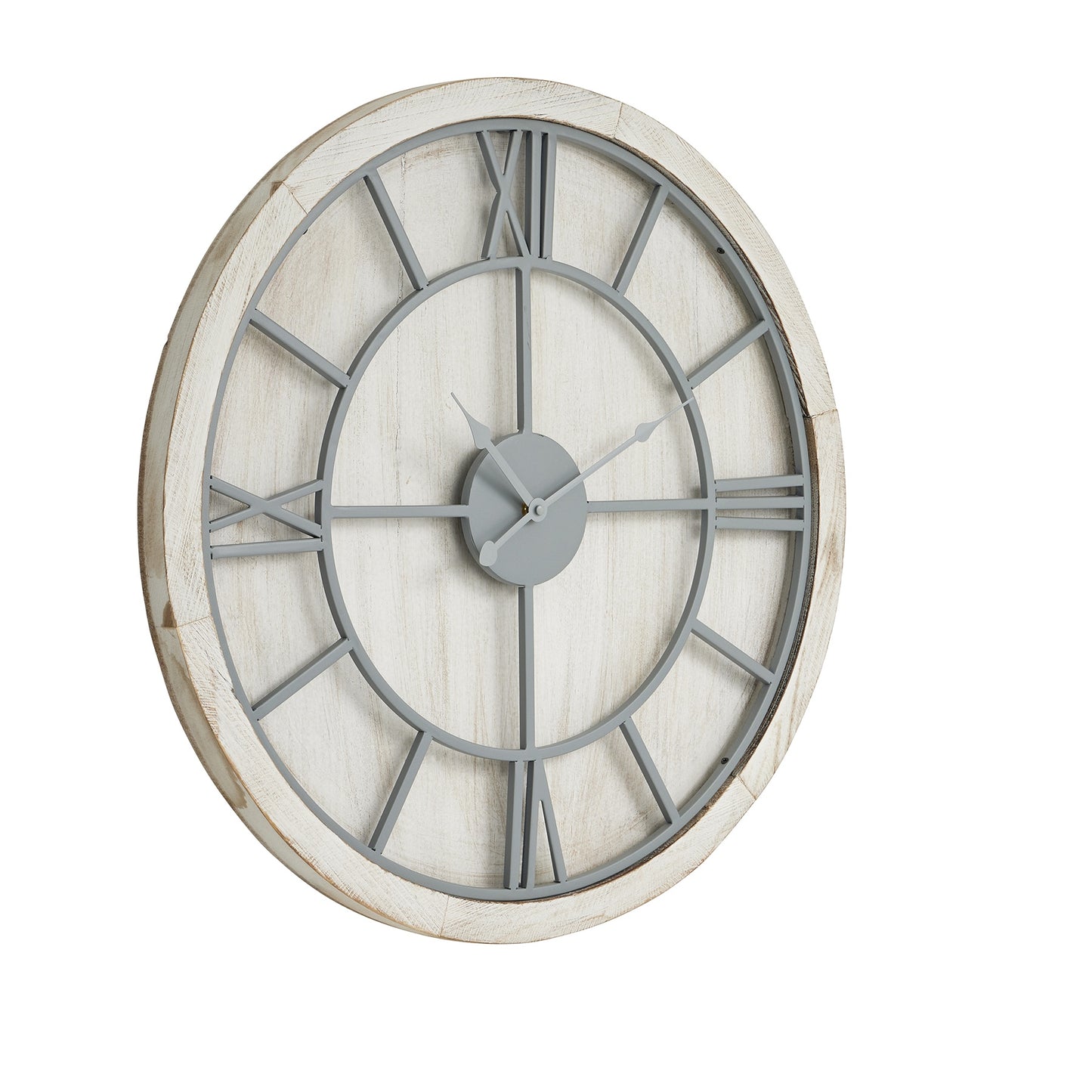 Williston White Wall Clock - Luxe Home Comforts