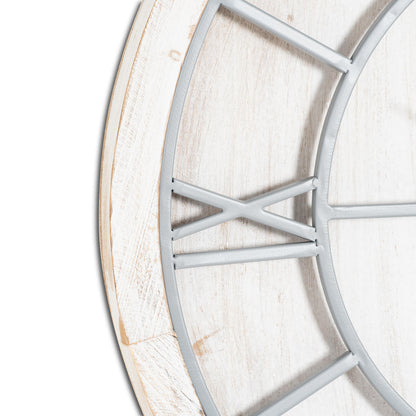 Williston White Wall Clock - Luxe Home Comforts