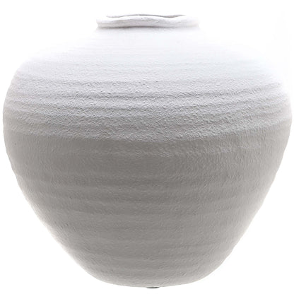 Regola Matt White Ceramic Vase - Luxe Home Comforts