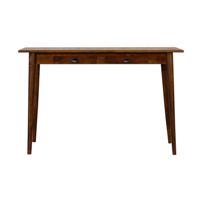 2 Drawer Chestnut Writing Desk - Luxe Home Comforts