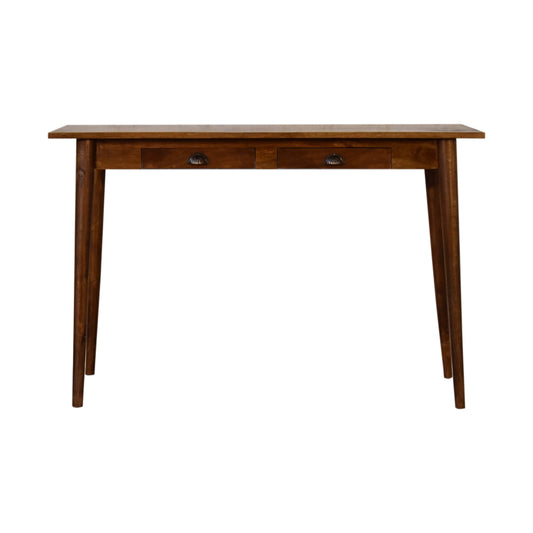 2 Drawer Chestnut Writing Desk - Luxe Home Comforts