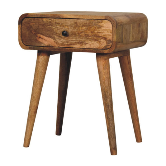 Avora Oak-ish Nightstand with 1 drawer - Luxe Home Comforts