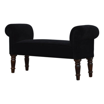 Black Velvet Bench - Luxe Home Comforts