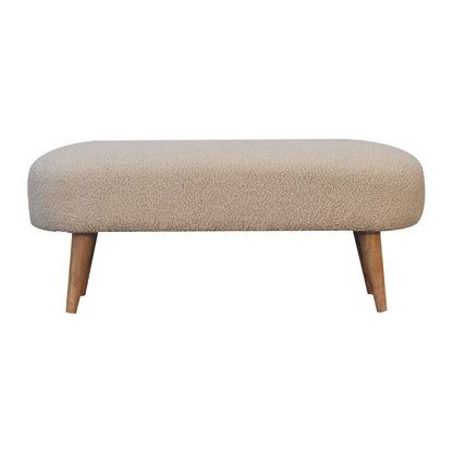 Boucle Hallway Bench - Luxe Home Comforts