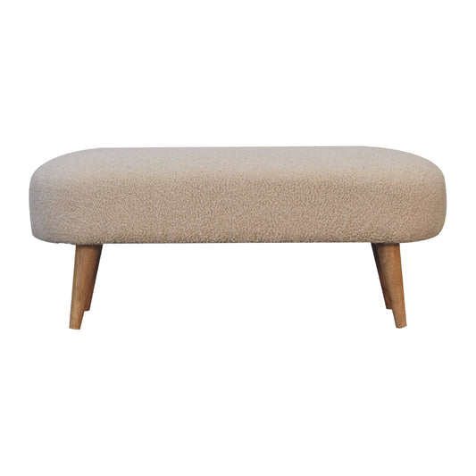 Boucle Hallway Bench - Luxe Home Comforts