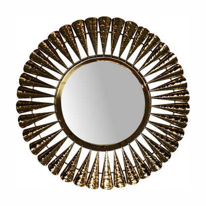Brass Coned Mirror - Luxe Home Comforts