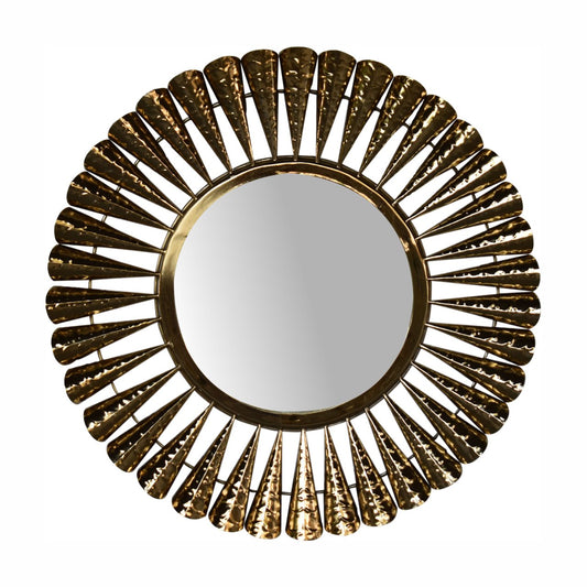 Brass Coned Mirror - Luxe Home Comforts