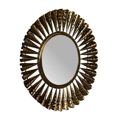 Brass Coned Mirror - Luxe Home Comforts